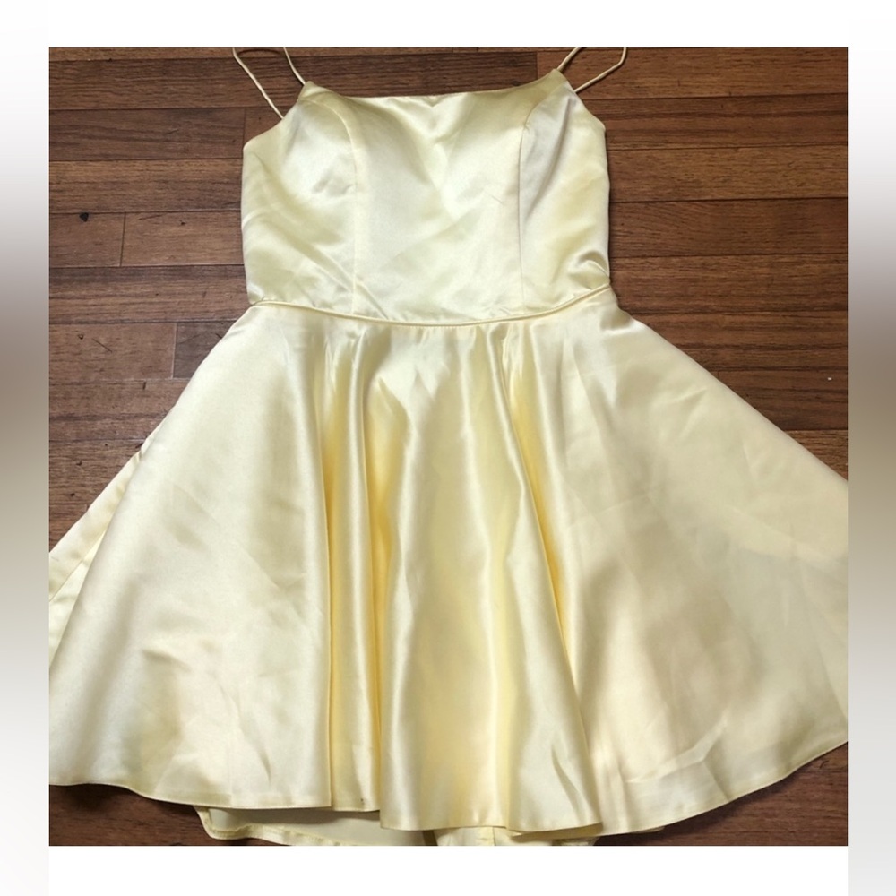 Stacees Cream Satin Fabric - Picture 3 of 9
